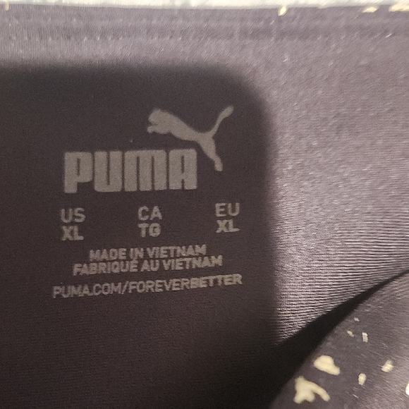 Womens Puma Blue and Silver Abstract Leggings Size XL - Picture 3 of 3